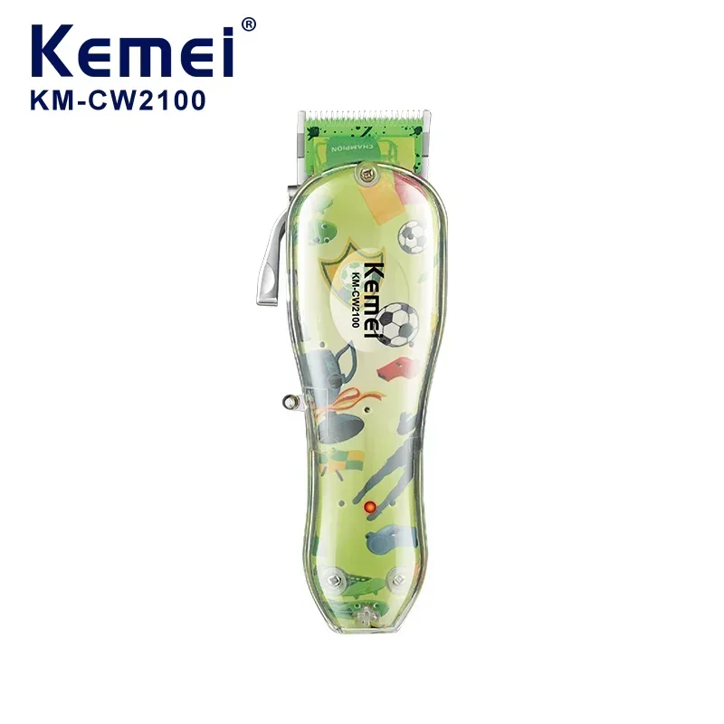 Kemei KM-CW2100 USB Rechargeable Pet Hair Trimmer Four Gears Adjustable Cordless Scissors Electric Hair Clipper 3