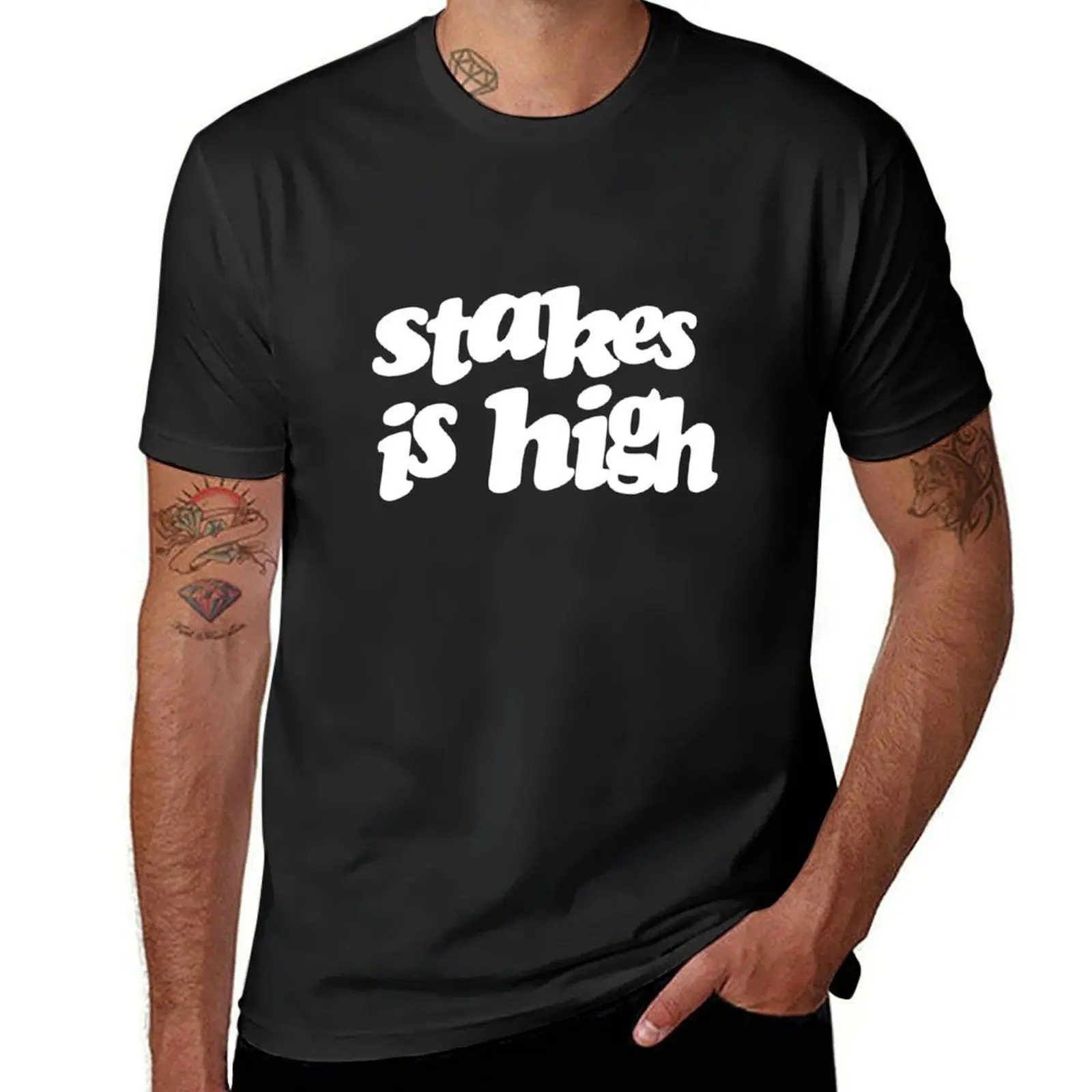 

Stakes is high T-Shirt sweat animal prinfor boys men clothes