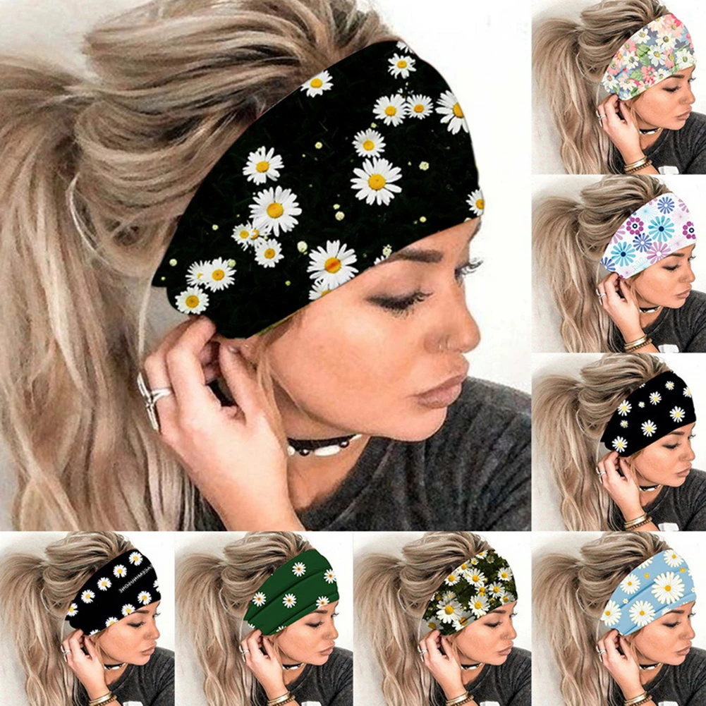 Demonteer Portaal lezing Headwrap Kleine Daisy Hoofdband Bloemen Gedrukt Hoofdband Meisjes Zomer  Boho Haarband Hoofdband Sport Hoofdband Haar Accessoires| | - AliExpress