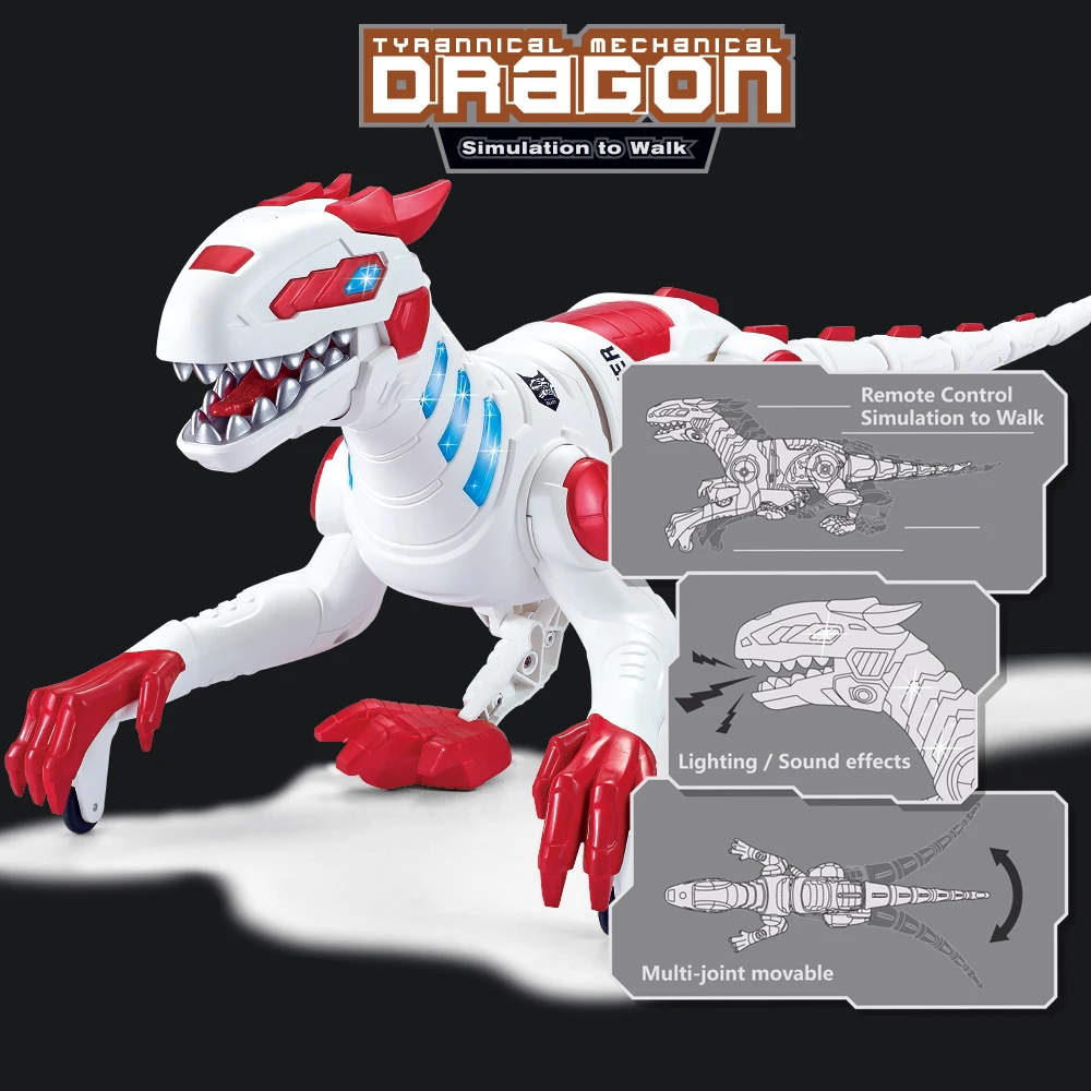 Remote Control Mechanical Dinosaur Toy Simulation Animal Walking Large Electric Robot Tyrannosaurus Rex Best Christmas Gift 4