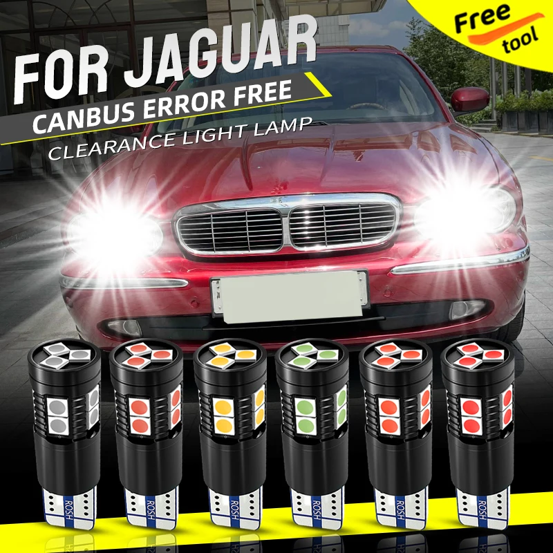 2×T10 W5W Led Parking Side Marker Clearance Light Bulb No Error For Jaguar Xf 1 Xk 2 Convertible Coupe Xk 8 Xj S-Type 2 X-Type 1