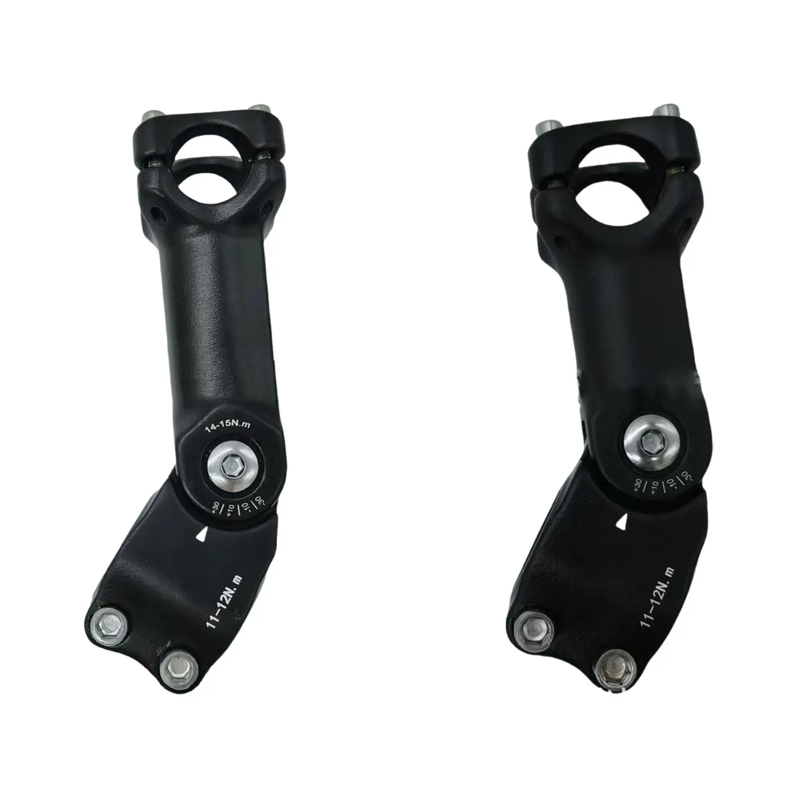 Potence De Vélo Alliage Aluminium 45 Degrés - Pour Fourche 28,6 Mm Et Guidon 31,8 Mm - Réglable, Pour VTT, Distance Entre Trous 90 Mm