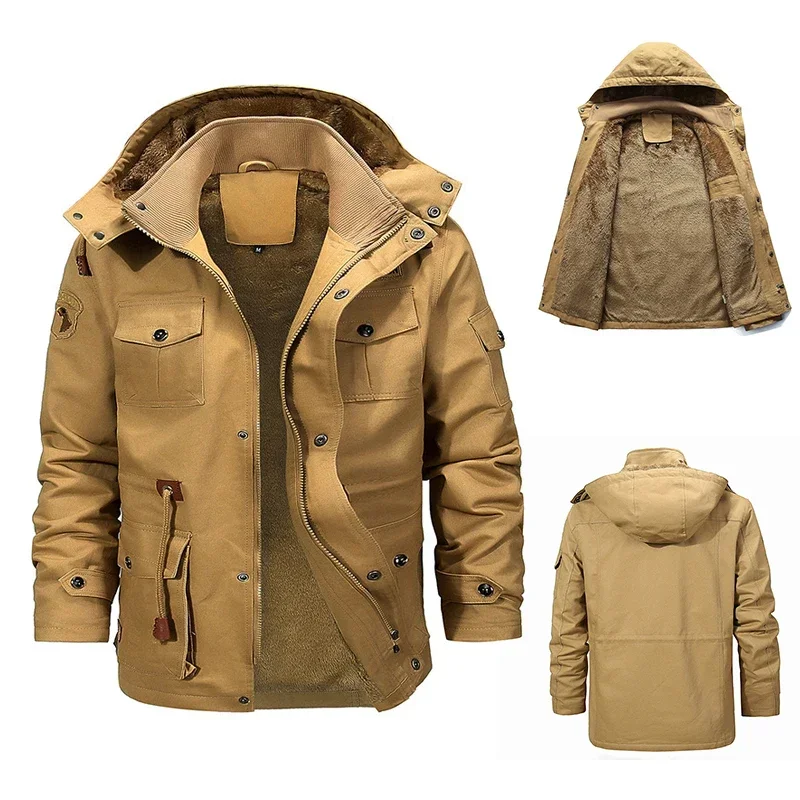 Men Jacket Coats Fashion Trench Coat New Winter Casual Thick Overcoat Black Gentleman Jacket Male Long