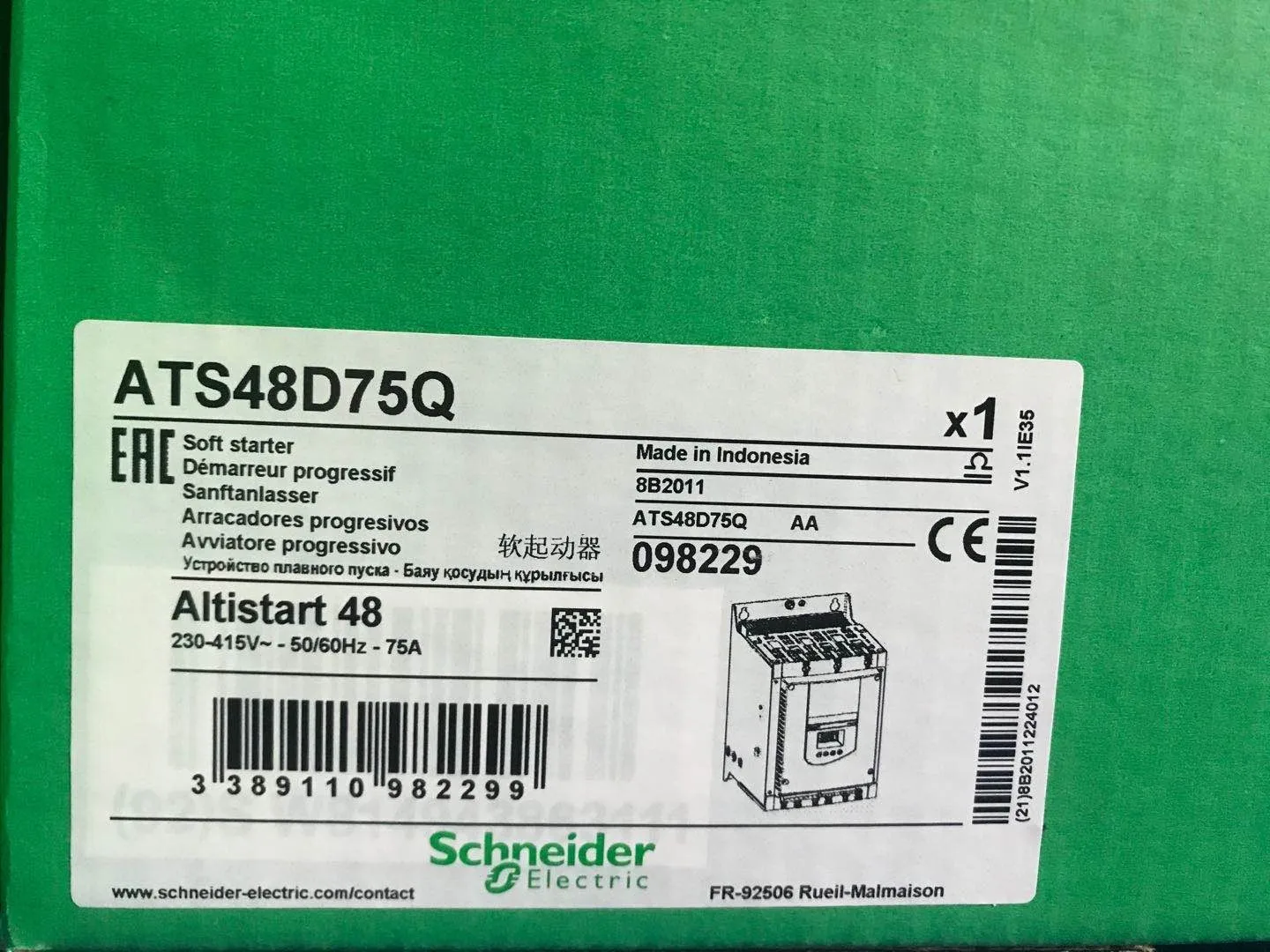 

New Original Schneider Altistart 48 ATS48D75Q Soft Starter ATS48D62Q ATS48D88Q ATS48C11Q ATS48C14Q ATS48C32Q ATS48C41Q ATS48C48