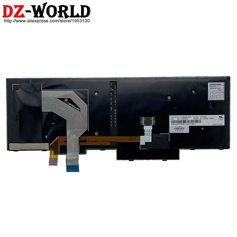 Teclado Luminoso para o Portátil de Lenovo Thinkpad T570 P51s T580 P52s us gr gk ae th ru hb il tr sk pt nl bg cz Cfb kr Cfr - Imagem 4