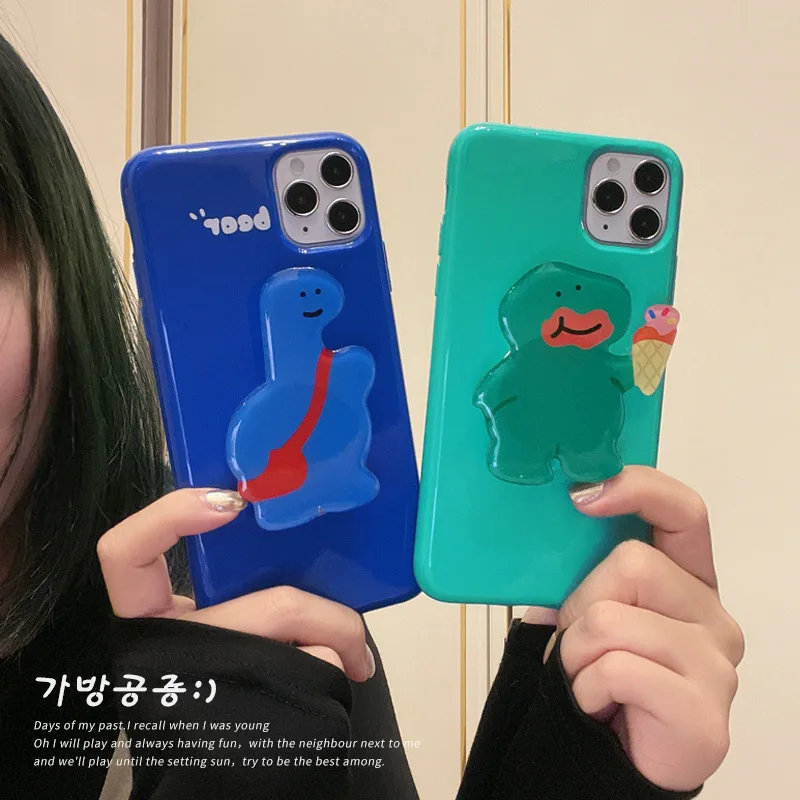 Подставка в виде симпатичного динозавра в Корейском стиле подходит для iphone 15 15 pro max 15 pro 15 plus