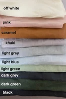 Pure Linen Flat Sheet, Soft Flax Bed Sheet Or Fitted Sheet with Elastic Band, Bedclothes Sheet for Single, Double, Full, Queen 2
