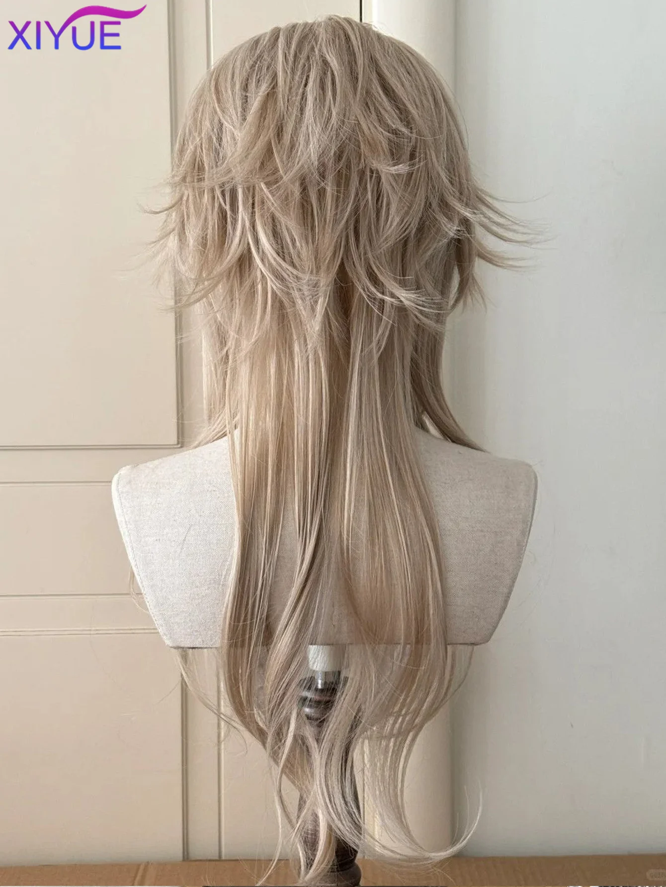 Synthetic Princess Cut Double ponytail Lolita Wig with Bangs Girl Ombre Blonde brown Brown Black Cosplay Halloween Harajuku wig