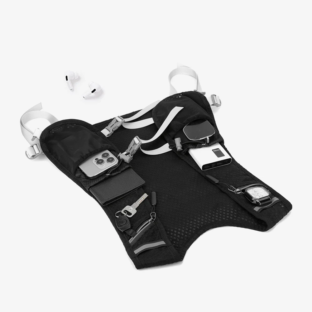 سترة ركض ترطيب عاكسة ، حزمة مشي للتنفس ، حقيبة ظهر...