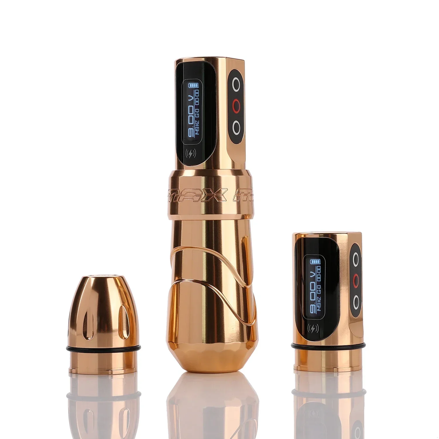 New FLUX MAX Wireless Tattoo Machine 3.5/4.0/4.6 Stroke 2400mAh 2 battery large