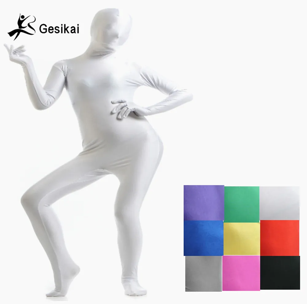 Costume Zentai personnalisé pour adultes, costume serré pour Halloween pour femmes, en Spandex, costume de Cosplay, seconde peau