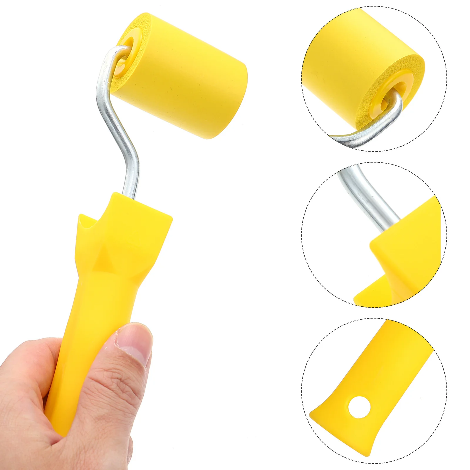 

Wallpaper Seam Roller Rubber Tool Smoothing Flat Pressure Construction Pp 2-inch Application