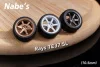 Chika 1/64 Nabes X Chika Rays TE37SL Modified wheels 10.5mm 9.7mm 8.9mm 8.5mm attitude wheels alloy car model 1