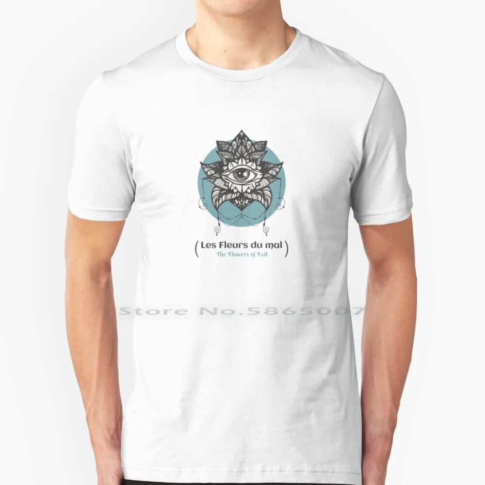 Les Fleurs Du Mal ~ Dark Academia T Shirt 100% Cotone Dark Academy Dark Academia Estetica Cottagecore Philoposopher Baudelaire