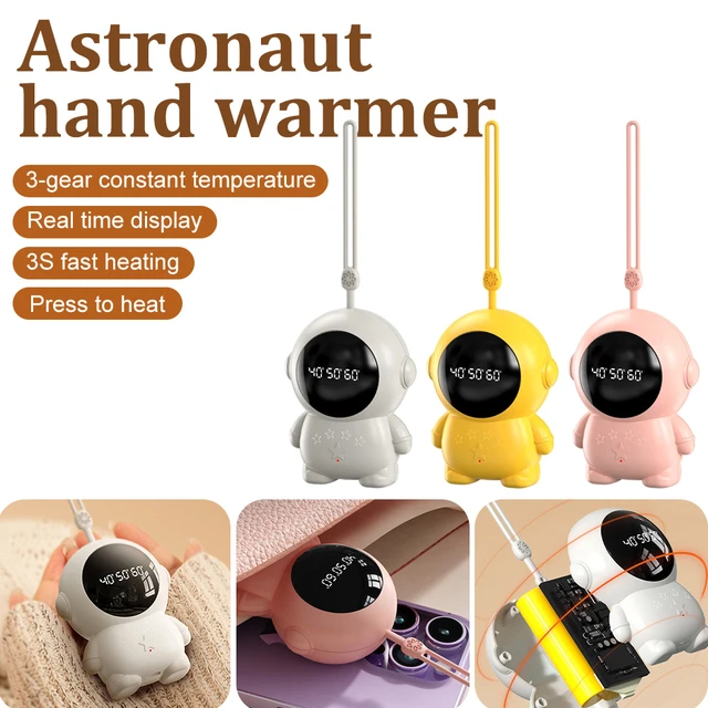 Chauffe-mains électrique Mini astronaute, chauffage rapide, Rechargeable  par USB, avec poche, avec lanière, pour l'hiver - AliExpress