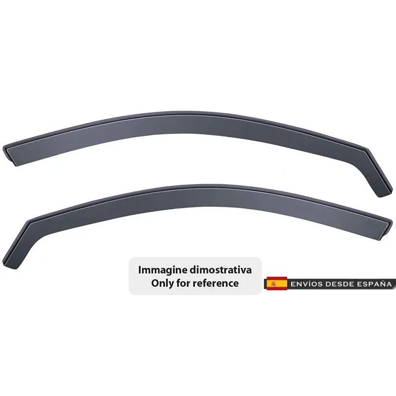 Front deflectors for TOURNEO Connect | 2013 onwards-plastic Smokey dripper side rain windbreaker c 108058