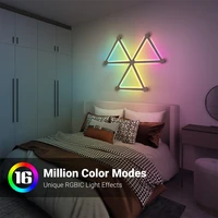 Splicing Light DIY Atmosphere Light RGB Smart Wall Light Voice Control Lamp for Esports Room Bedroom Bar Decoration Night Light 3