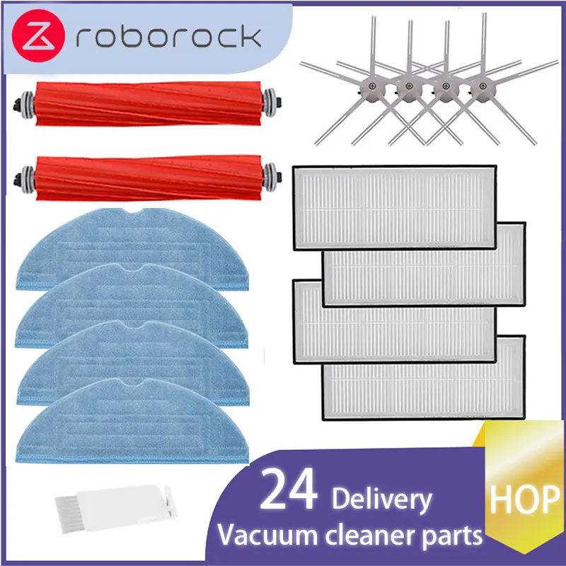 

For XiaoMi Roborock S7 S70 S75 S7Max S7MaxV Sikat Gulung Utama Kain Pel Filter Hepa Sikat Samping Pengisap Debu Suku