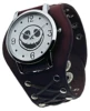 New Luxury Brand Men's Watch Brown Leather Punk Skull Head Metal Buckle 40mm Large Dial Quartz Watch Relogios Masculino 5