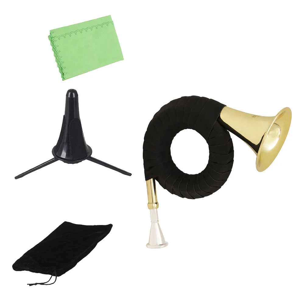B Flat Major Hunting Horn Frenchhorn Double Corno Instrument Trumpet Premium Music Wind Practical Birthday Gift Brass Child
