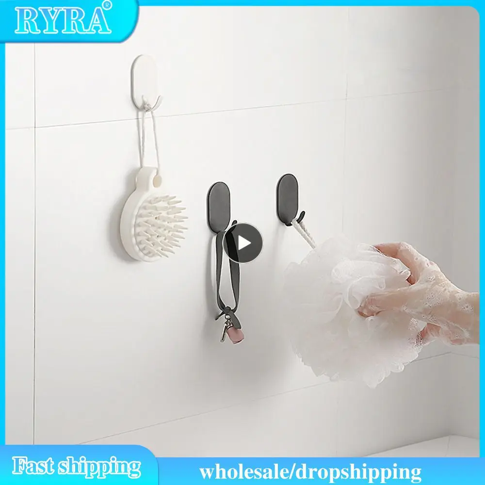 

Настенный крючок, металлическая дверь, задняя, без ржавчины, прочная вискоза, без отверстий, материал из углеродистой стали, Универсальный крючок без отверстий, крючок для ванной комнаты