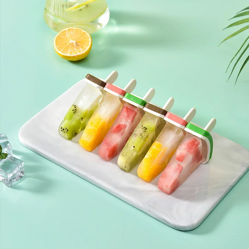 Ice Popsicle Mold With Cover Watermelon Shape Mold DIY Homemade Ice Cream Mold Frozen Juice Milk Kitchen Ice Cream Make Tools