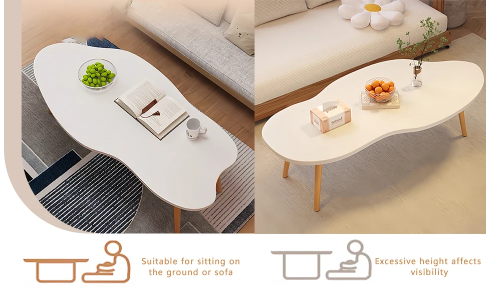 Coffee Table, Sofa Table, Modern Irregular Coffee Table