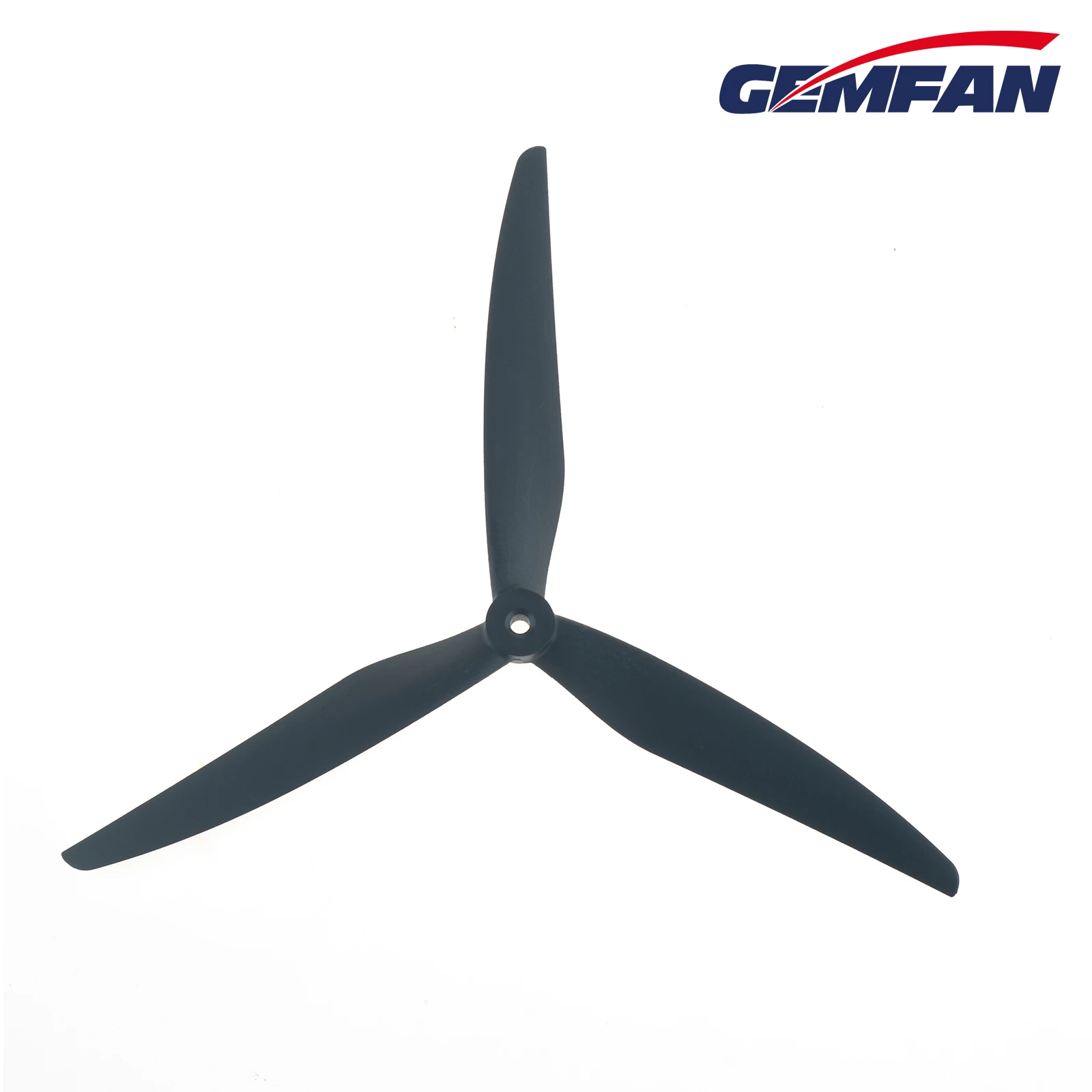 Hélice Gemfan Flash 1050 10 pouces 3 pales noire vue de dessus pour drone FPV