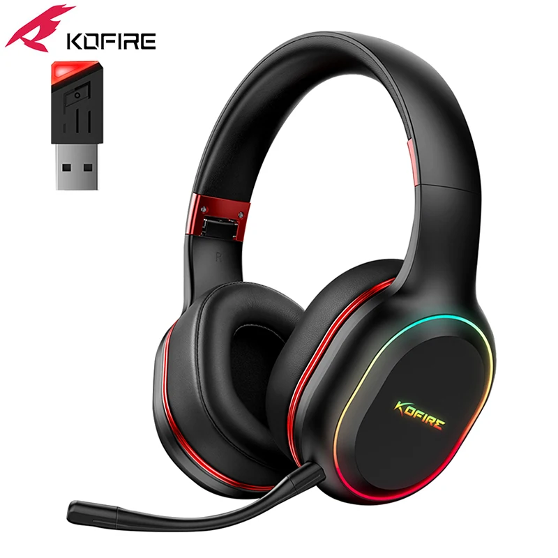 Wireless Gaming Headset 2.4GHz/Bluetooth for PC Laptop PS5 PS4 Nintendo Switch Dynamic EQ Ultra-Low Latency KOFIRE UG-05