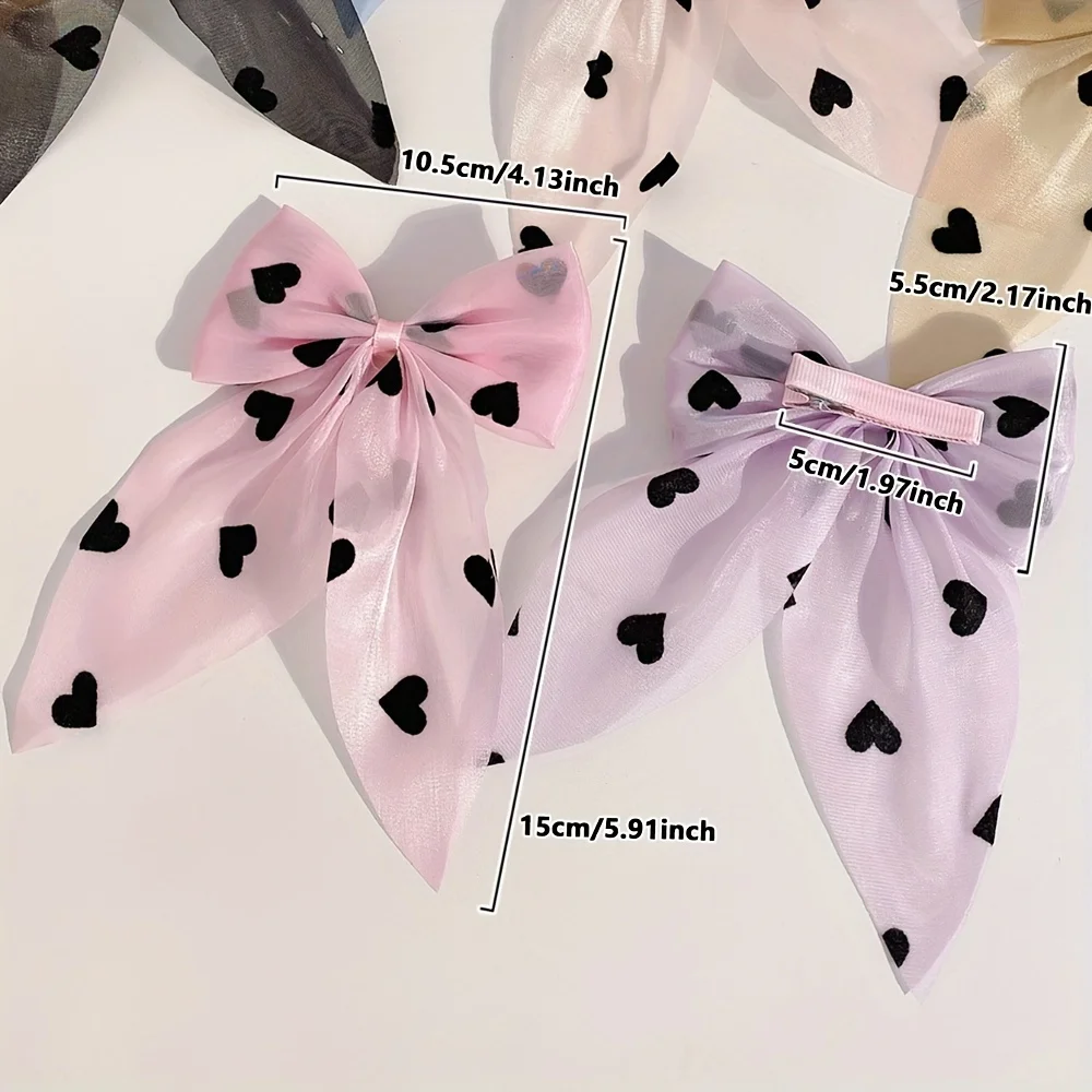 Hair Clips Hair Accessories 10pcs Cute Love Spotted Hair Clip Does Not Hurt Hair