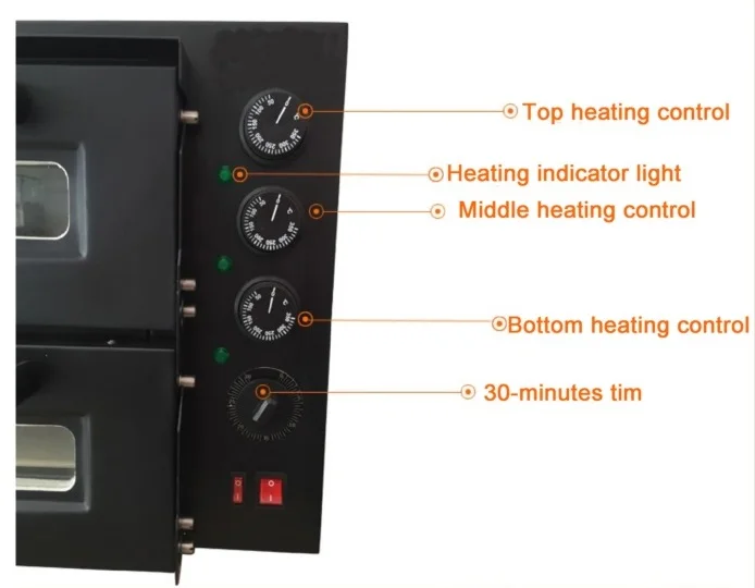 NB300 Factory Direct Price Pizza Oven Baker for Home and Small Business Oven Dual Deck Toaster for Bread/cake/biscuits