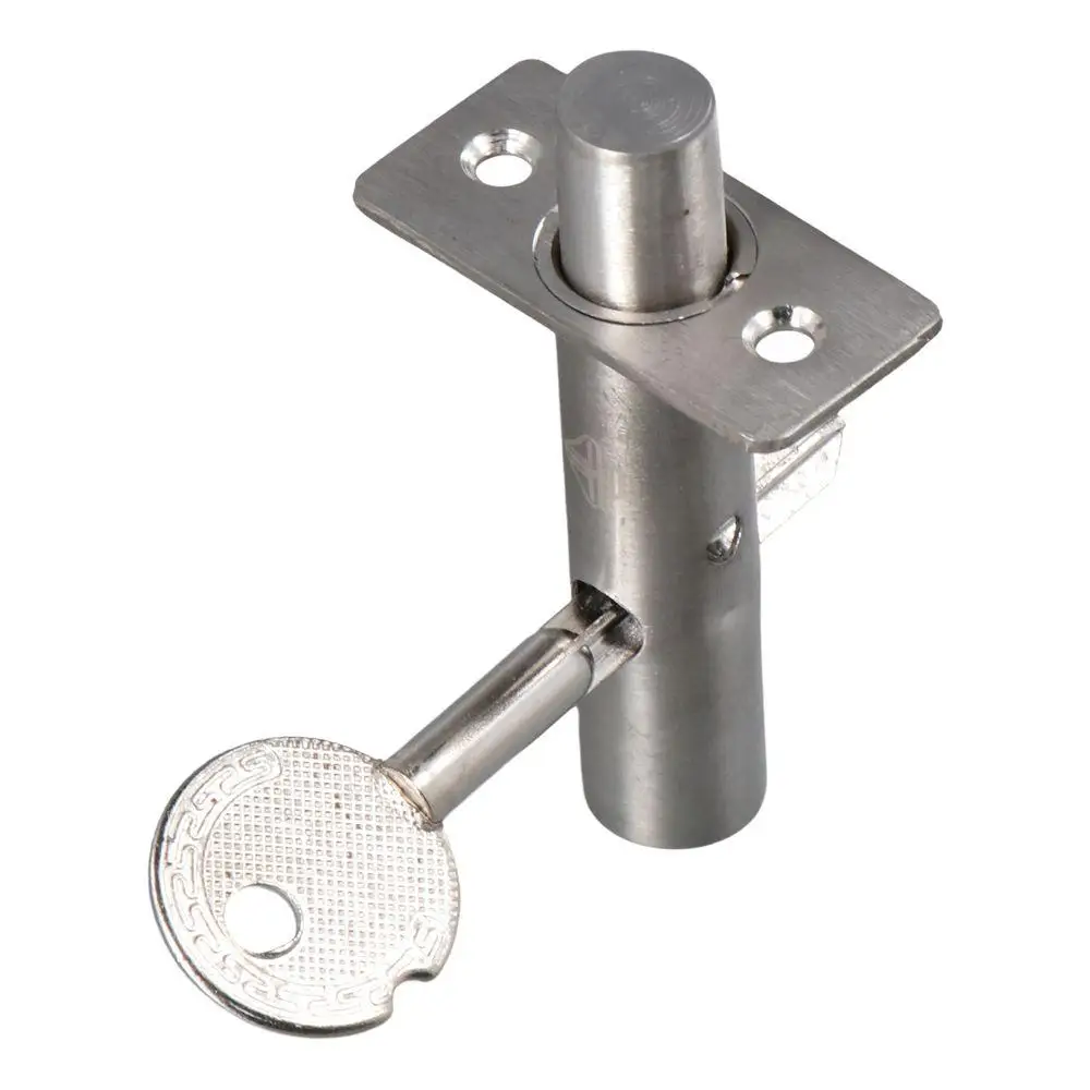 Description Picture 6 of itemDurable Silver Mortise Lock 13mm Stainless Steel Tubewell Key Door Catch Fire Door