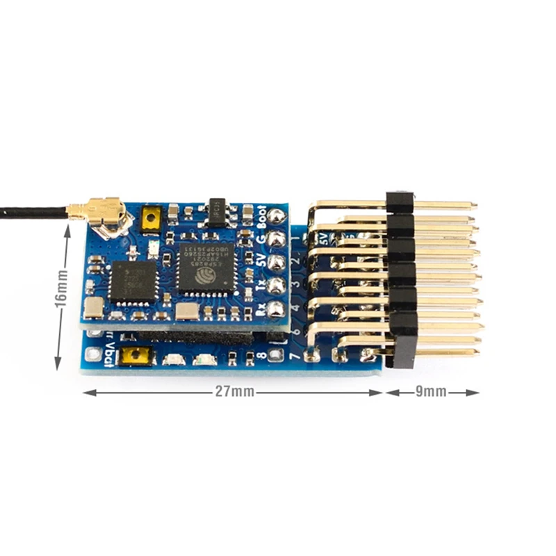 

MATEKSYS ELRS-R24-V R24V ELRS 2.4G 7CH PWM VARIO RECEIVER Variometer Sensor with CRSF-PWM-V CONVERTER for RC Gliders Fixed-Wings