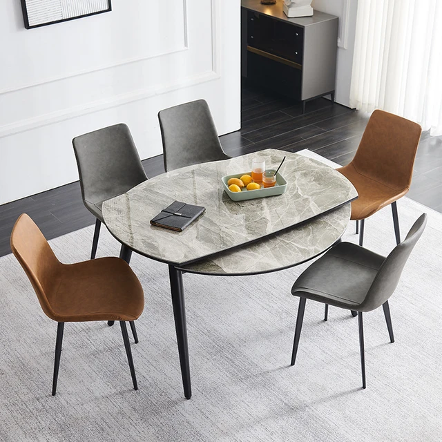  Juego de mesa y sillas de cocina moderna, mesa redonda pequeña  y silla para el hogar, mesa de comedor de madera, estilo simple, muebles de  sala de estar, dormitorio, mesa de