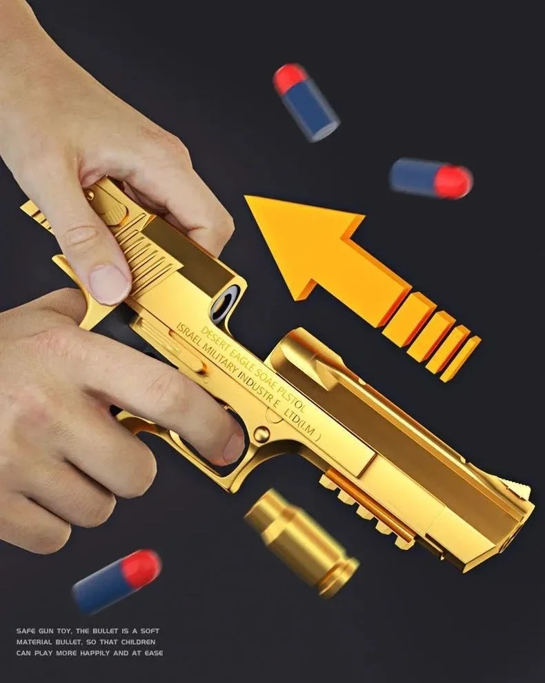 Desert Eagle Toy Gun Shell EjectionAirsoft Pistol Soft Foam Bullet Outdoor CS Weapon for Shooting Game Halloween Birthday Gift S9217e3041a684a1fb55025e88bd39f49e
