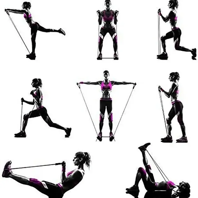 Resistance Bands With Handles, Exercise Bands, Workout Bands With Handles For Men Women, Strength Training Equipment At Home 4