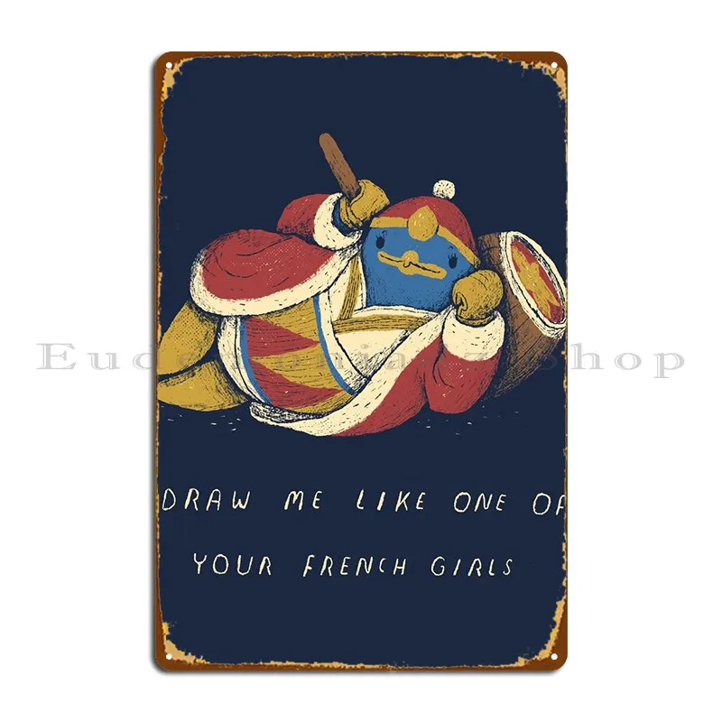 

A French Girl Metal Sign Iron Wall Cave Club Plaques Party Tin Sign Poster