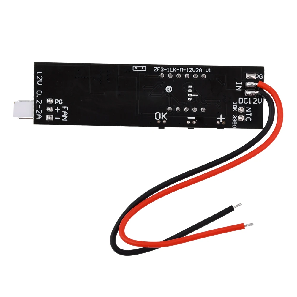 DC 12V PWM regolatore di velocà regolatore di velocà della ventola 2-3 fili interruttore di controllo della temperatura del Computer per PC CPU ventola di raffreddamento NTC B 50K 3950  44