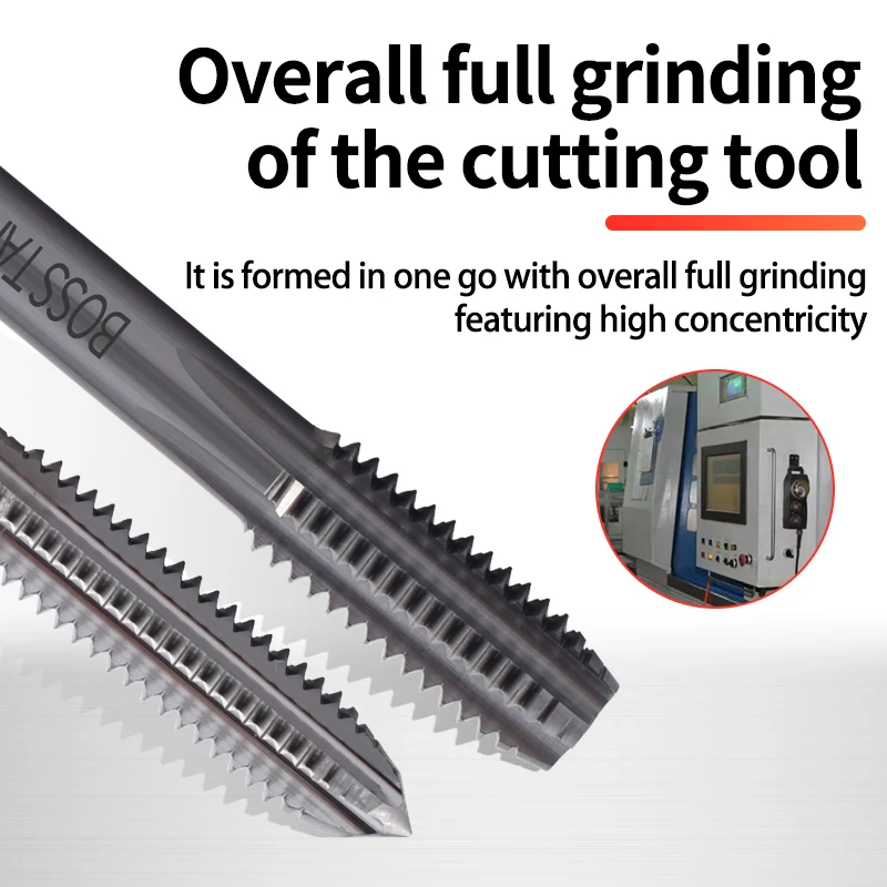 Carbide Tungsten Steel JIS Standard Straight Fluted Tap M2 M3 M4 M5 M6 M8 Machine Screw Thread Taps