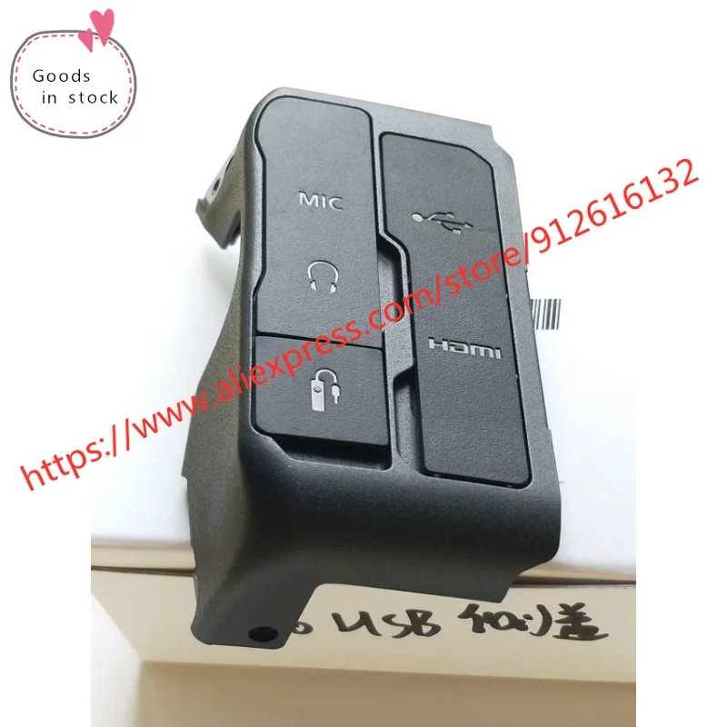 A Set of 3PCS Body grip rubber (Thumb+USB Side cover) repair parts For Canon EOS R6 SLR