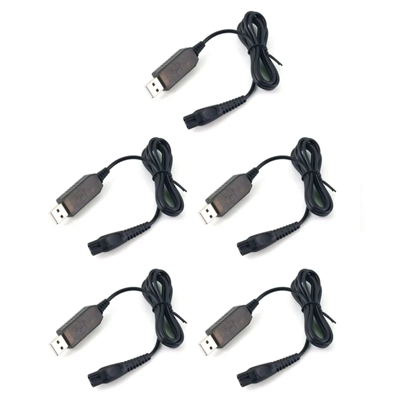 

5 шт. USB-кабель для зарядки HQ8505 адаптер для зарядного устройства для бритвы Phillip 7120 7140 7160 7165 7141 7240 786