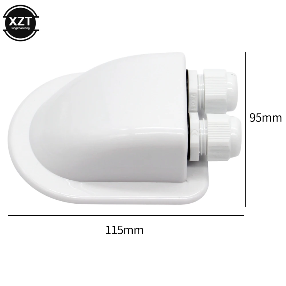 Waterproof Abs Junction Box solar junction box Double Cable Entry Gland For RV Camper Van Yacht Solar Panel Motorhomes Campervans Caravans Boats