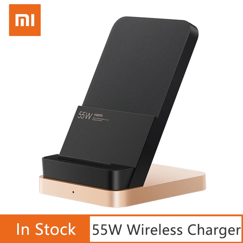 Xiaomi 55W Wireless Charger Max Temperature Control Vertical Charging Base Charger for Xiaomi Mi 11 Ultra