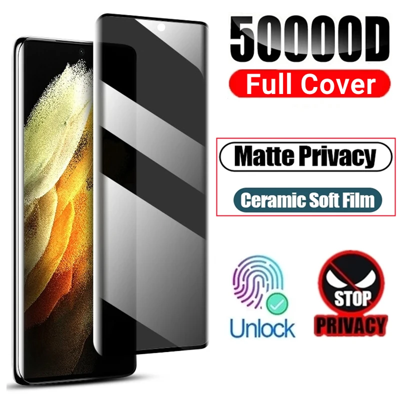Matte Ceramic Privacy Screen Protector for Samsung S21 S23 S22 Ultra