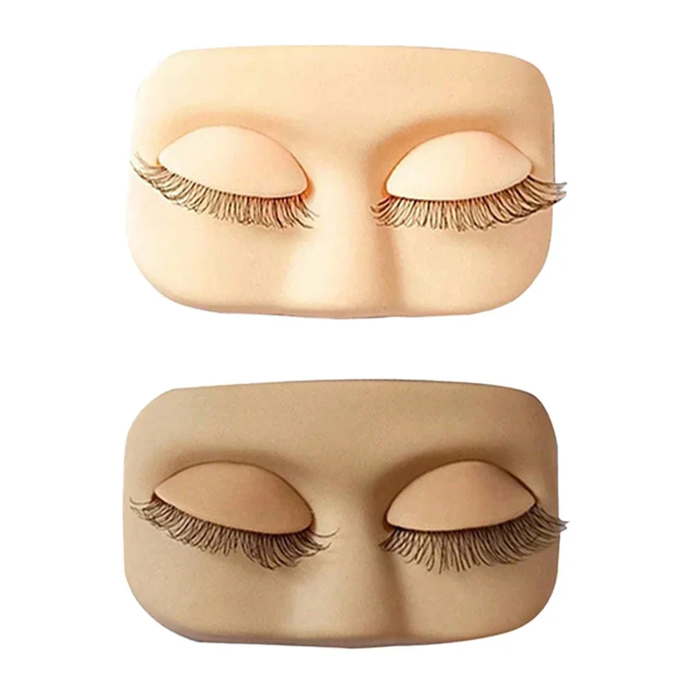 속눈썹 연장 연습용 미니 플랫 모델, 탈부착 가능한 눈꺼풀이 있는 속눈썹 마네킹 헤드