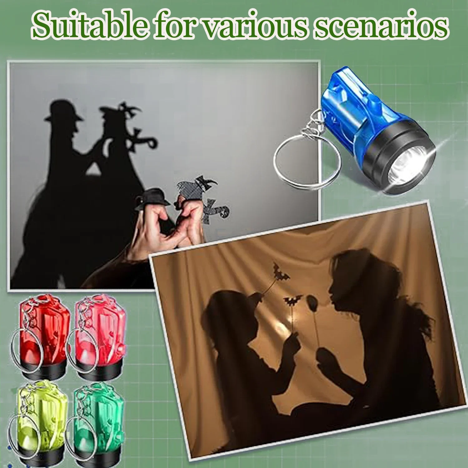30 Portachiavi Torcia LED 4cm per Bambini | Gaouto