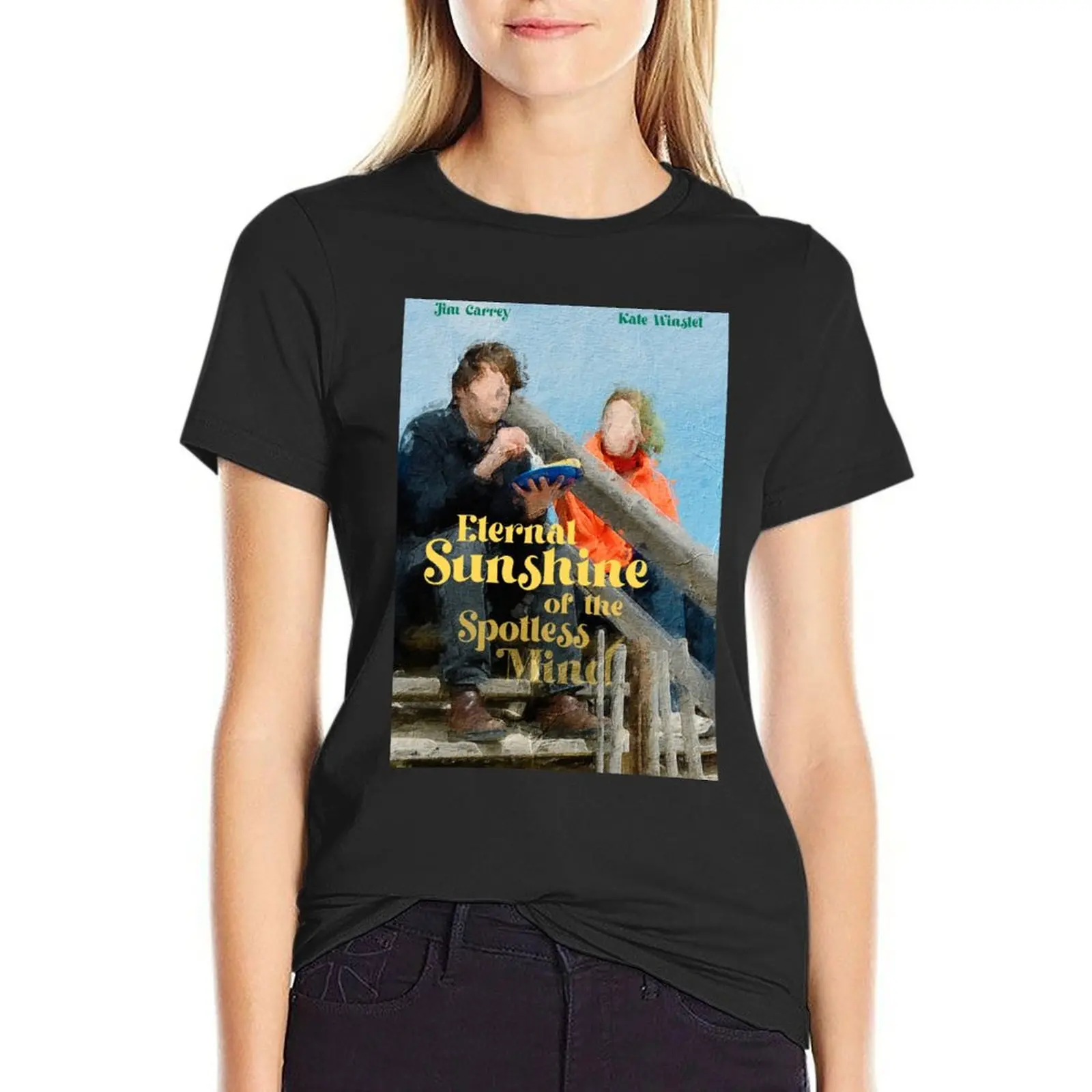 Eternal Sunshine of the Spotless Mind Movie Poster T-Shirt anime female sublime ariat shirts for Women