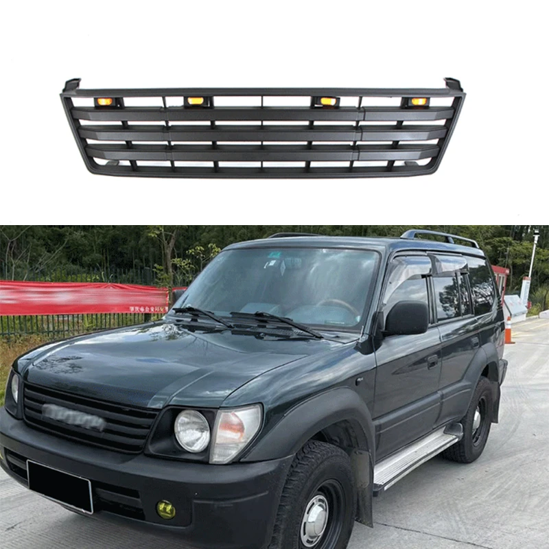 クルーザーおよびlc90用のフロントバンパー,中央保護メッシュ,改造され