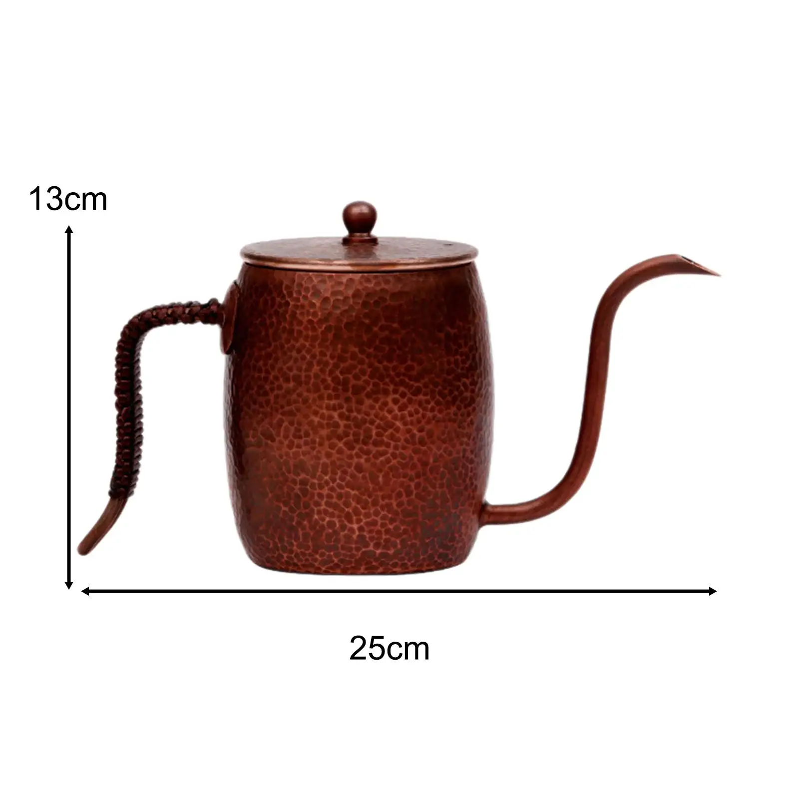 인체공학적 손잡이 커피 드립 주전자, 빠른 가열 커피 포트, 500ml 위에 붓는 커피 주전자, 카페 야외 실내