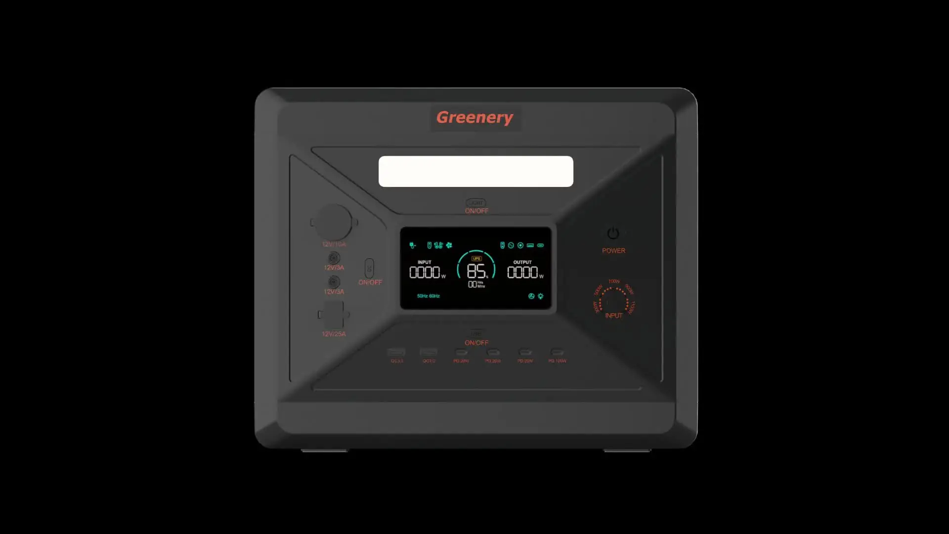 Greenery G2500 Powerstation 2500W Mit 2304Wh LiFePO4 Akku & Solarpanel – Mobile Stromversorgung Für Camping, Outdoor & Zuhause